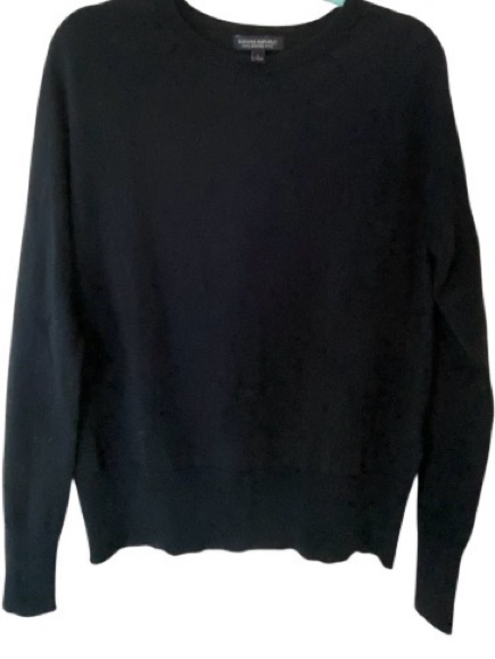 Banana Republic 100% Merino wool Men's Black Crewneck Sweater size L